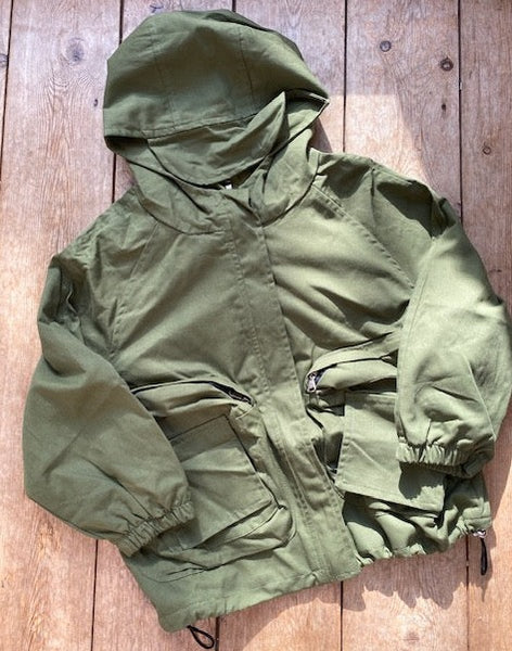 Lightweight Pocket Hooded Jacket Sample