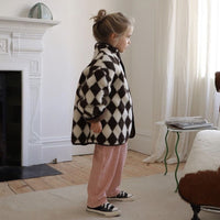 Black Popper Harlequin Fleece Jacket