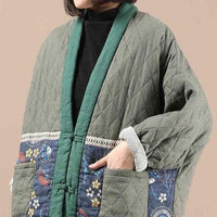 Japandi Print Quilted Jacket
