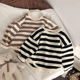 Stripe Boxy Long Sleeve Top
