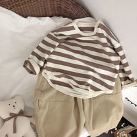 Stripe Boxy Long Sleeve Top