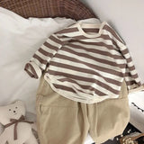Stripe Boxy Long Sleeve Top