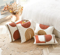 Half Circle Tufted Cushion Cover