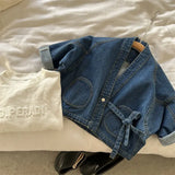 Kimono Tie Denim Jacket