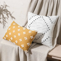 Ochre Tufted Cushion Collection