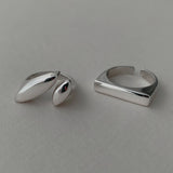Sterling Silver Polished Cuff Rings