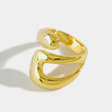 Fluid Sterling Silver Ring Set
