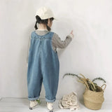 Loose Denim Overalls