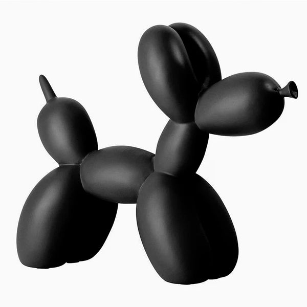 Black Resin Balloon Dog