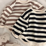 Stripe Boxy Long Sleeve Top