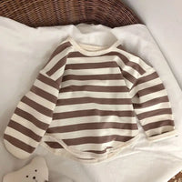 Stripe Boxy Long Sleeve Top