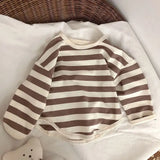Stripe Boxy Long Sleeve Top