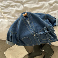 Kimono Tie Denim Jacket