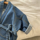Kimono Tie Denim Jacket