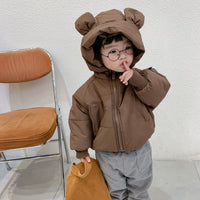 Baby Ear Hooded Puffer Jacket