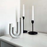 Nordic White Ceramic Candle Holders