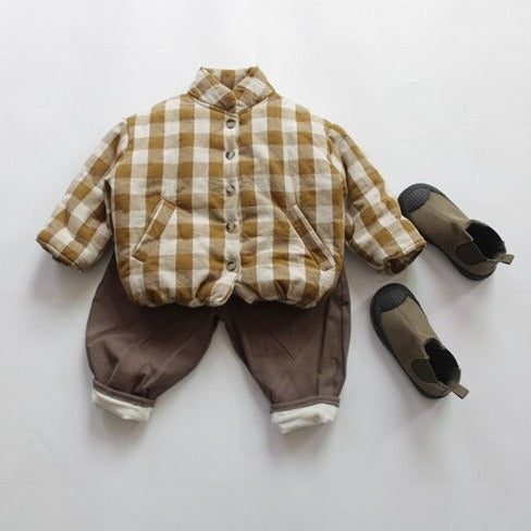 Plaid Padded Jacket