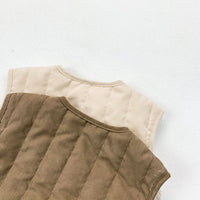 Quilted Baby Gilet & Bonnet