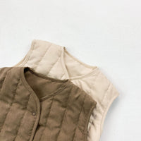 Quilted Baby Gilet & Bonnet