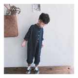 Linen Blend Unisex Overalls