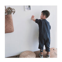 Linen Blend Unisex Overalls
