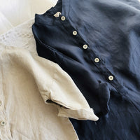 Linen Blend Unisex Overalls