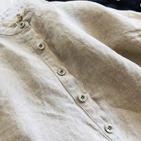 Linen Blend Unisex Overalls