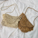 Handwoven Raffia Clutch Bag