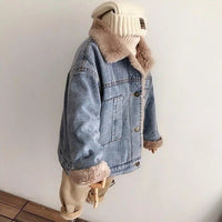 Plush Lined Denim Jacket