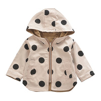 Reversible Polka Dot Windbreaker Jacket