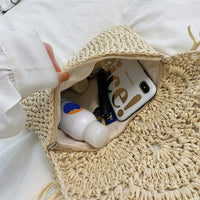 Handwoven Raffia Clutch Bag