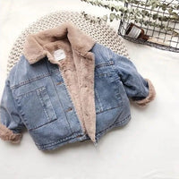 Plush Lined Denim Jacket