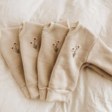 Embroidered Daisy Tracksuit Set