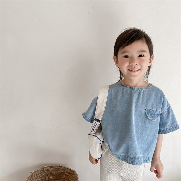 Boxy Denim Top