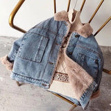 Plush Lined Denim Jacket