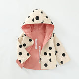 Reversible Polka Dot Windbreaker Jacket