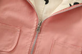 Reversible Polka Dot Windbreaker Jacket