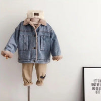 Plush Lined Denim Jacket