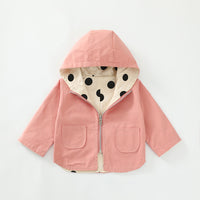 Reversible Polka Dot Windbreaker Jacket