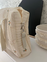 Quilted Embroidered Baby Change Bag