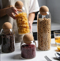 Ball Cork Glass Storage Jars