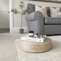 Handwoven Straw Cushion 45 x 10cm