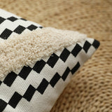 Xavi Tufted Geo Monochrome Cushion Cover