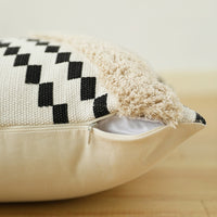 Xavi Tufted Geo Monochrome Cushion Cover