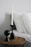 Black Wooden Candle Holders