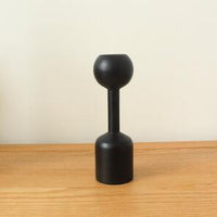 Black Wooden Candle Holders