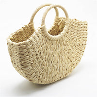Handwoven Paper Yarn Basket Bag