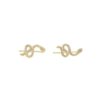 Snake Pave Stone Ear Climber