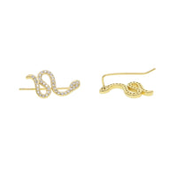 Snake Pave Stone Ear Climber