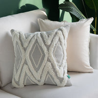 Dila Handwoven Tufted Cushion Cover